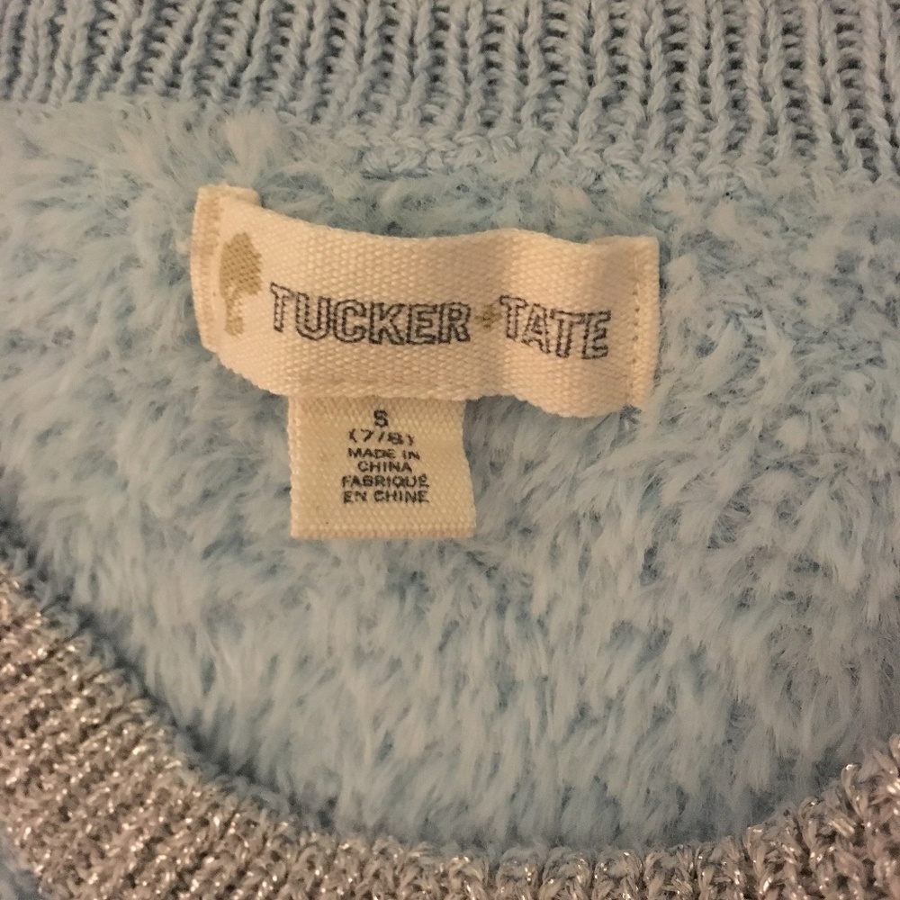 Kids "High-Low" Style Fuzzy Sweater - Picture 2 of 3